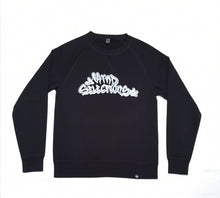 Men's Crew Fleece Sweatshirt Black - Kind Selections Holographic Silver Logo
