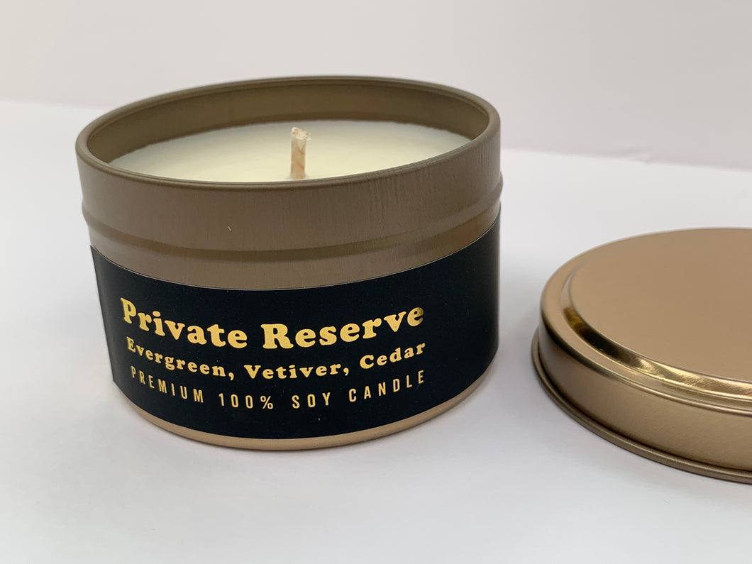 PRIVATE RESERVE by Kind Selections x Canvas Candle Company Limited Edition Premium 100% North American Soy Candle
