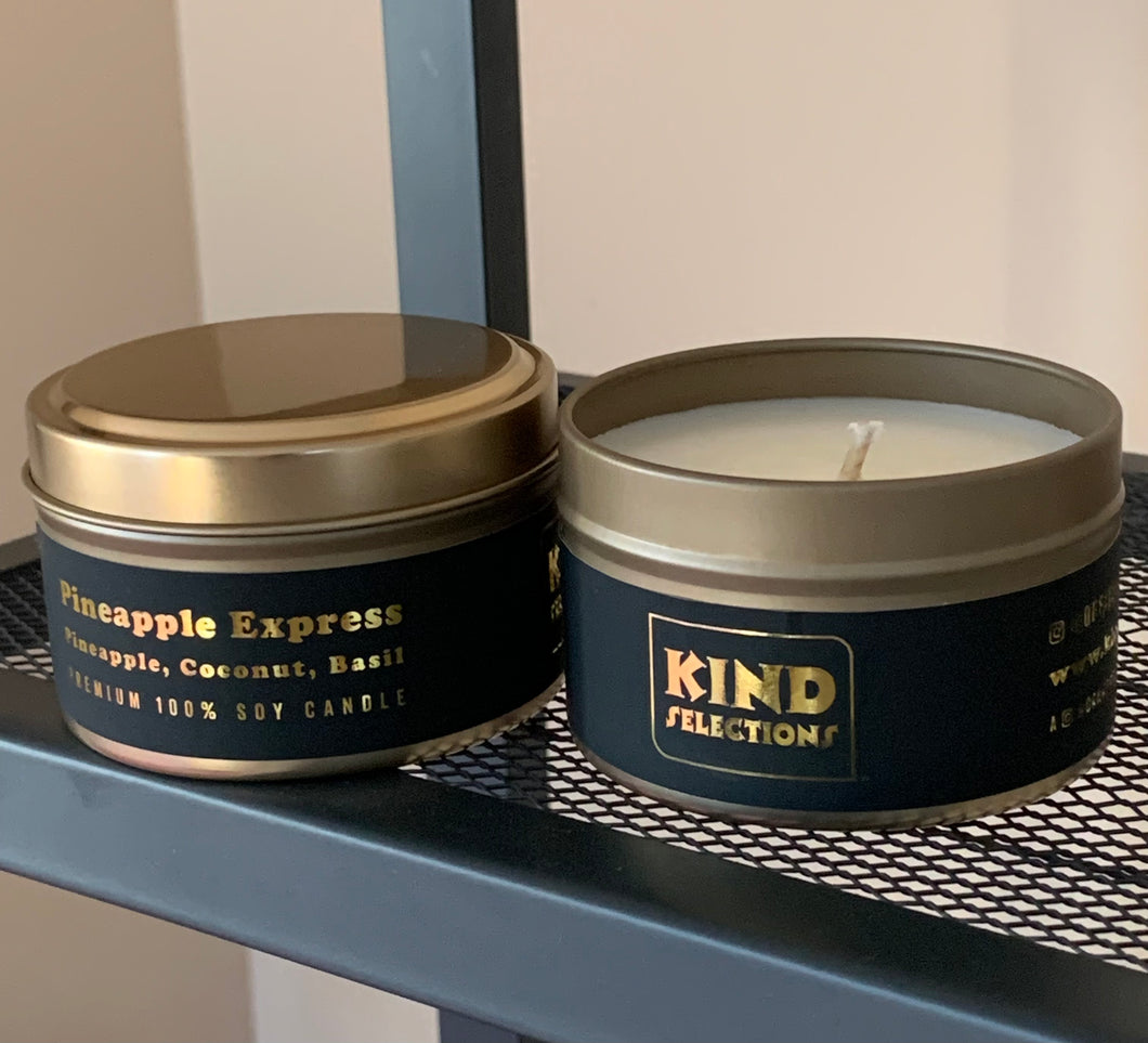 PINEAPPLE EXPRESS by Kind Selections x Canvas Candle Company Limited Edition Premium 100% North American Soy Candle