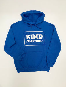 Kind Selections Classic Logo Hoodie Sweatshirt - Royal Blue