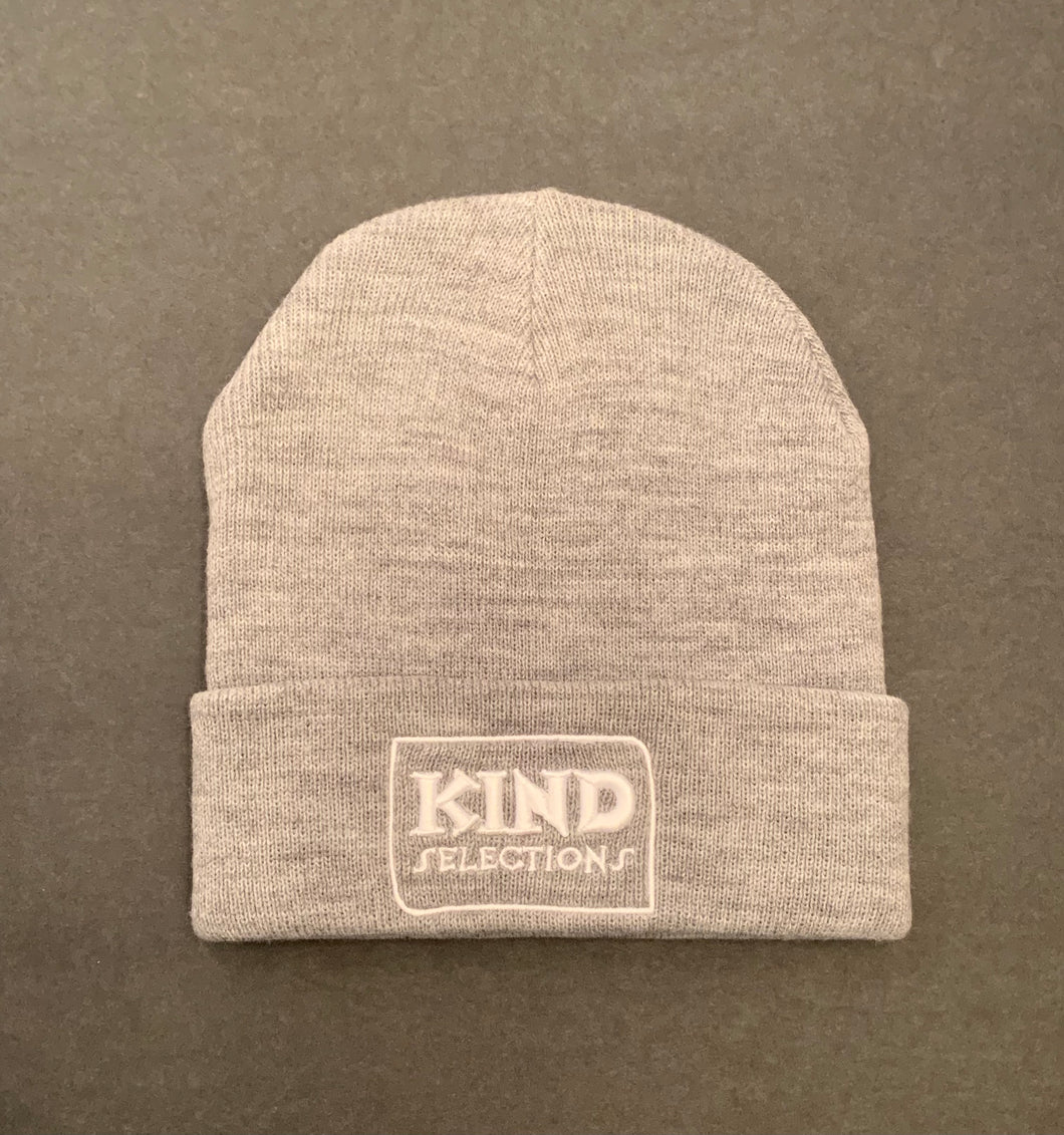 Kind Selections LOGO Knit Toque - Light Gray